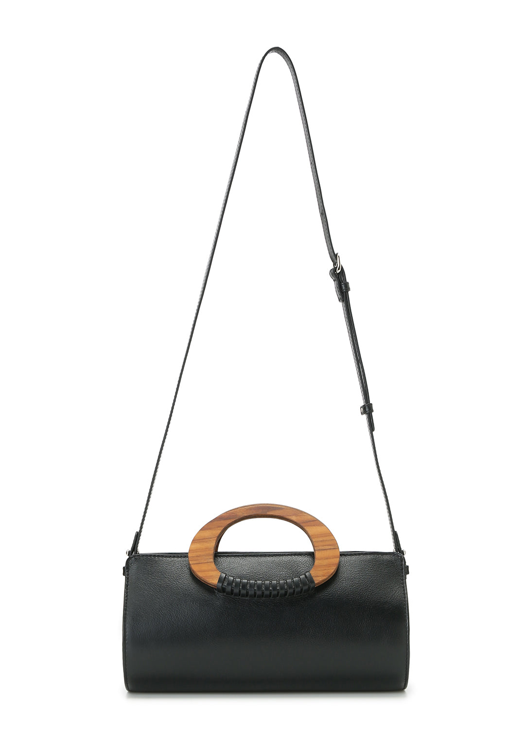 Wood Handle Bag (leather)
