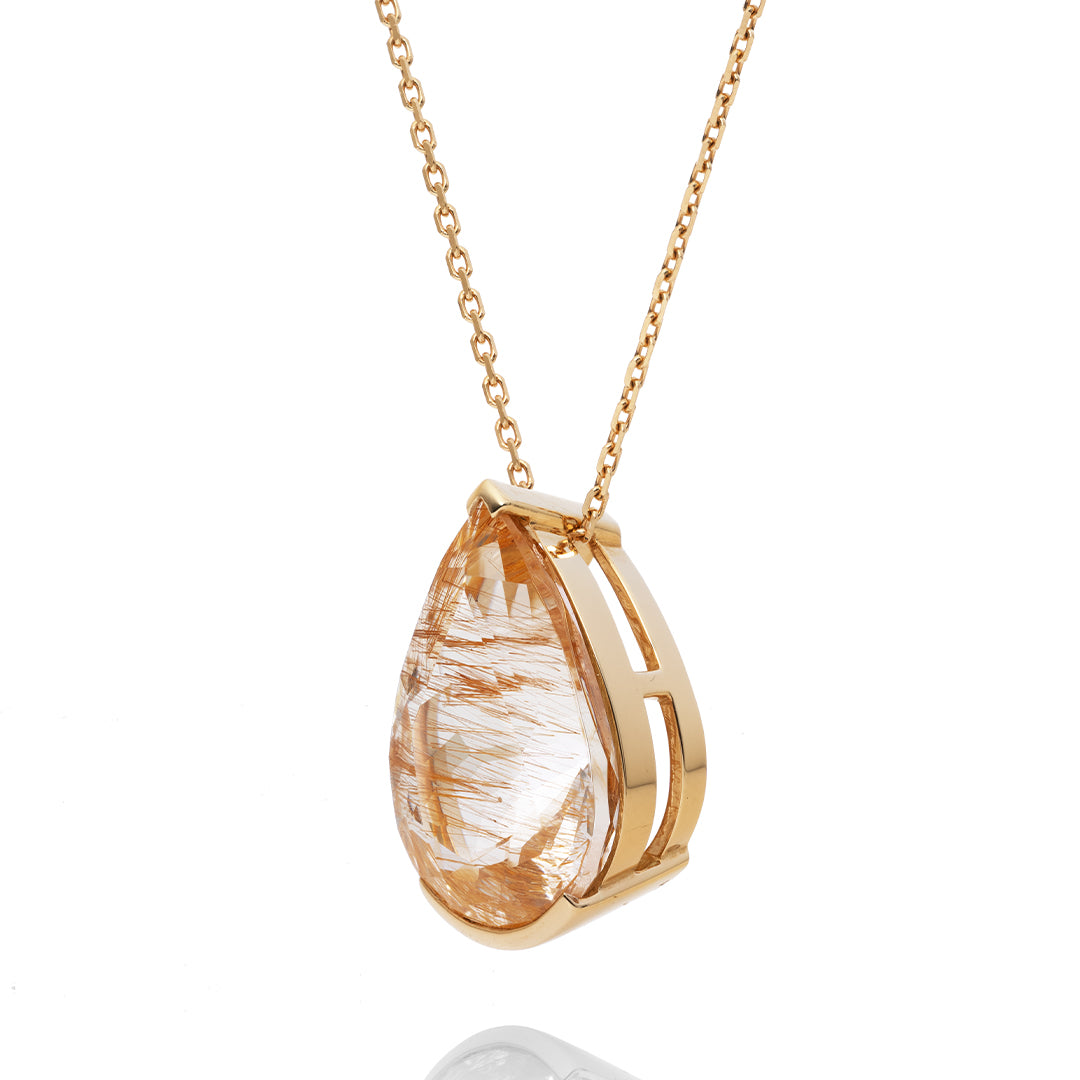 Limonite in Topaz ネックレス