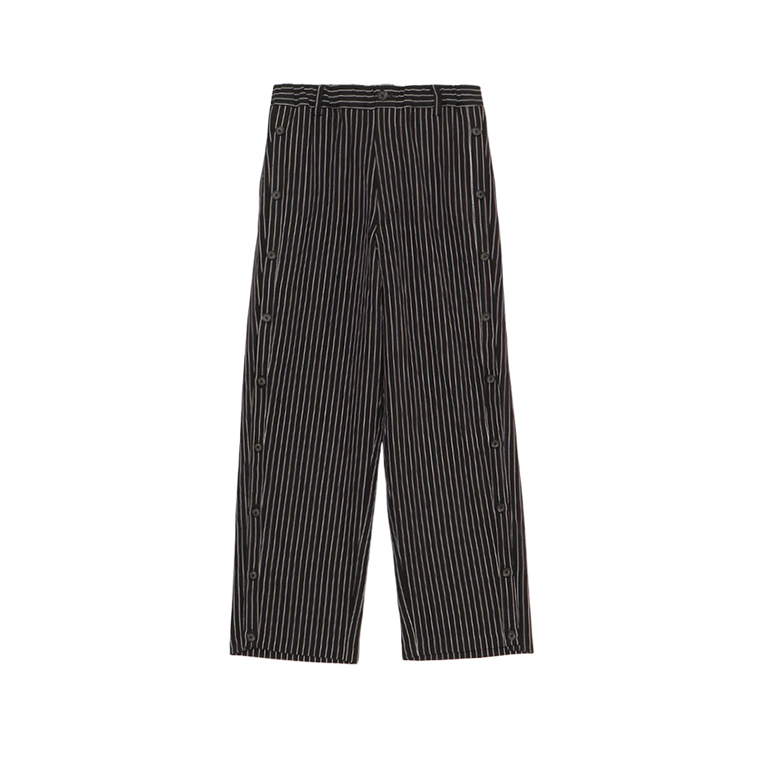 Xing Side Button Pants L/C stripe