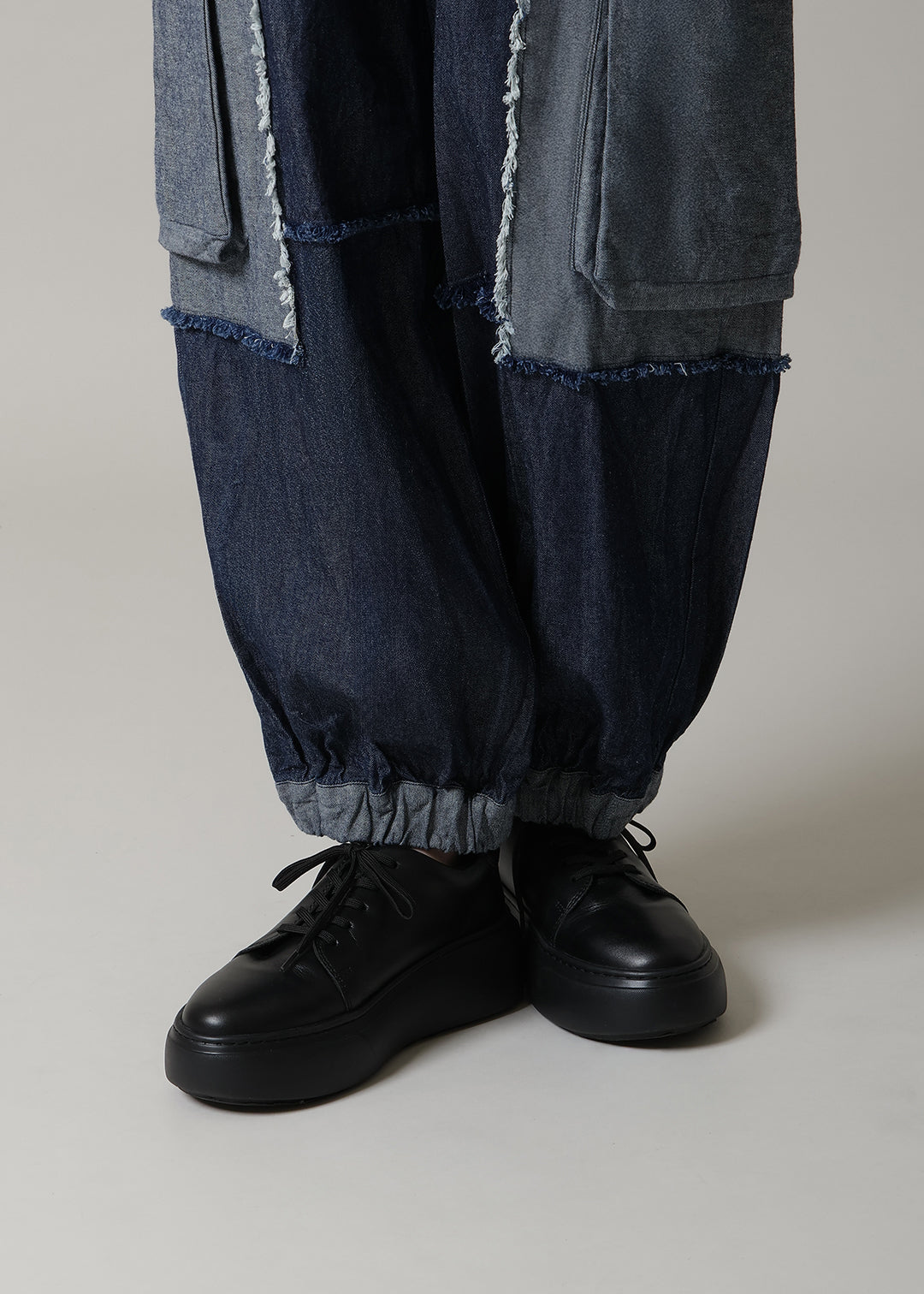 Play Patchwork Pocket Pants Denim