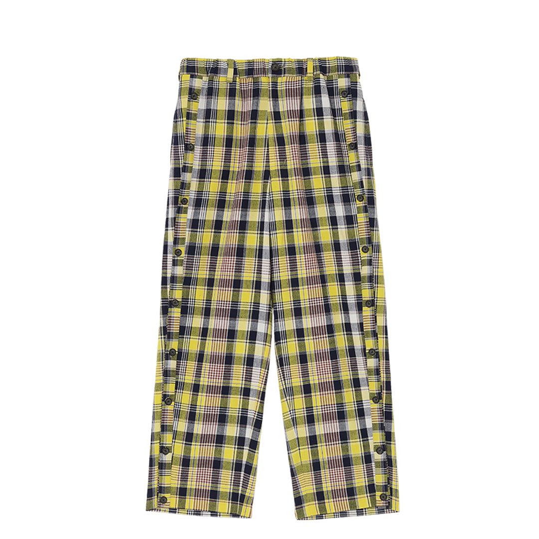 Xing Side Button Pants 56dt check
