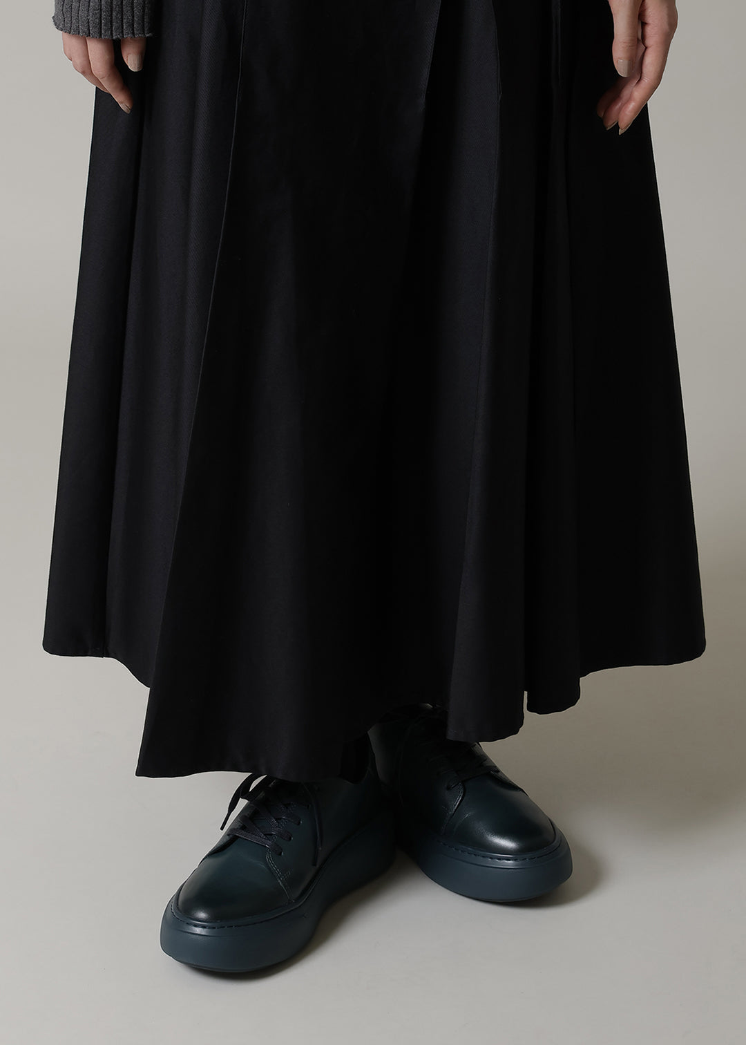 Kaname Uneven Pleat SK Cotton Chino