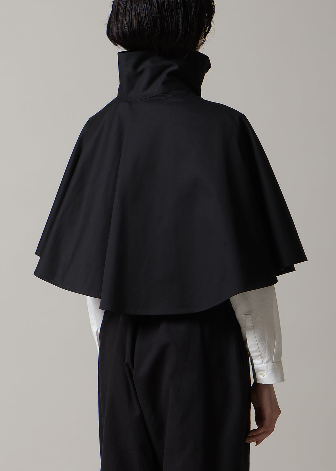 Sculpted Micro Poncho Cotton Chino