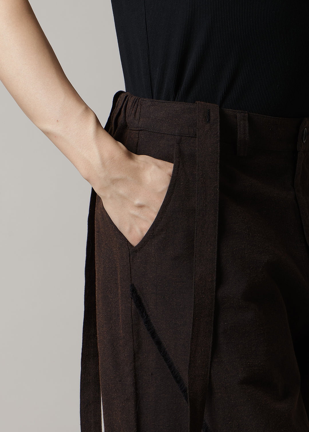 Sculpted Suspender PT Washed Khadi