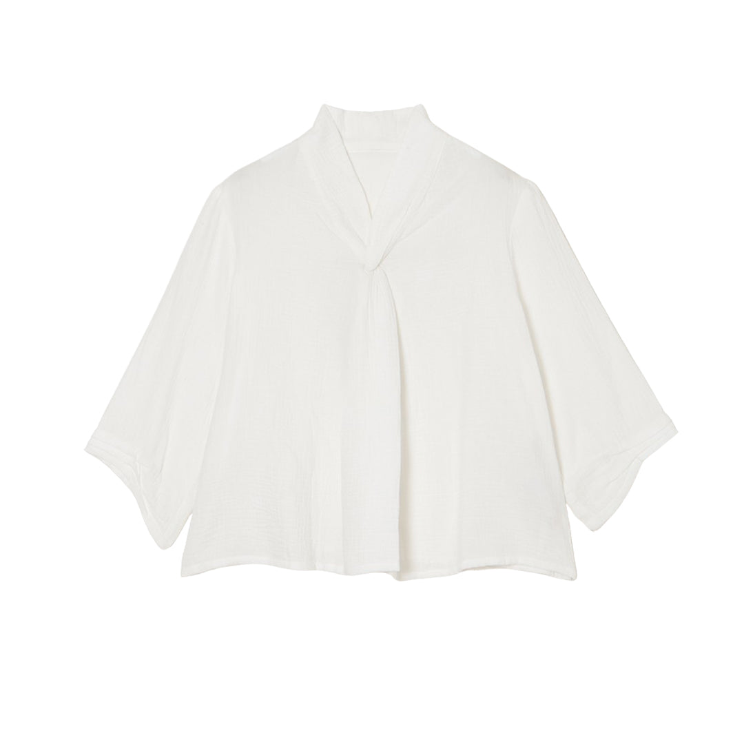 Sculpted Twist Neck TP Cotton Gauze