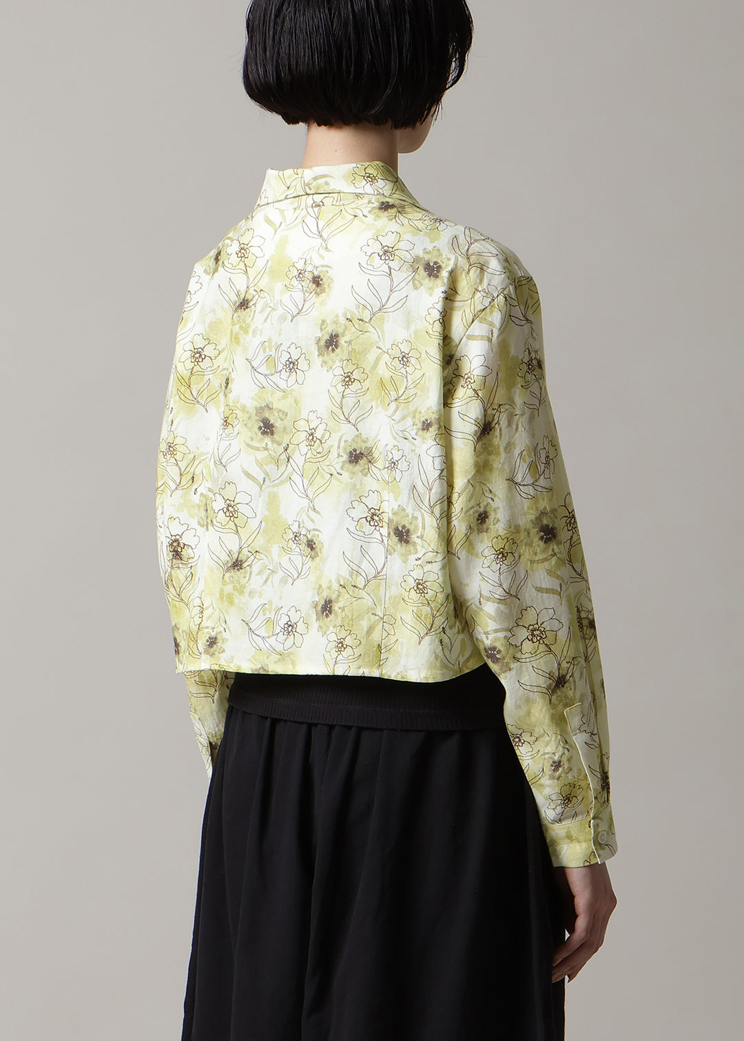 Kaname Shawl Collar SH Print Khadi