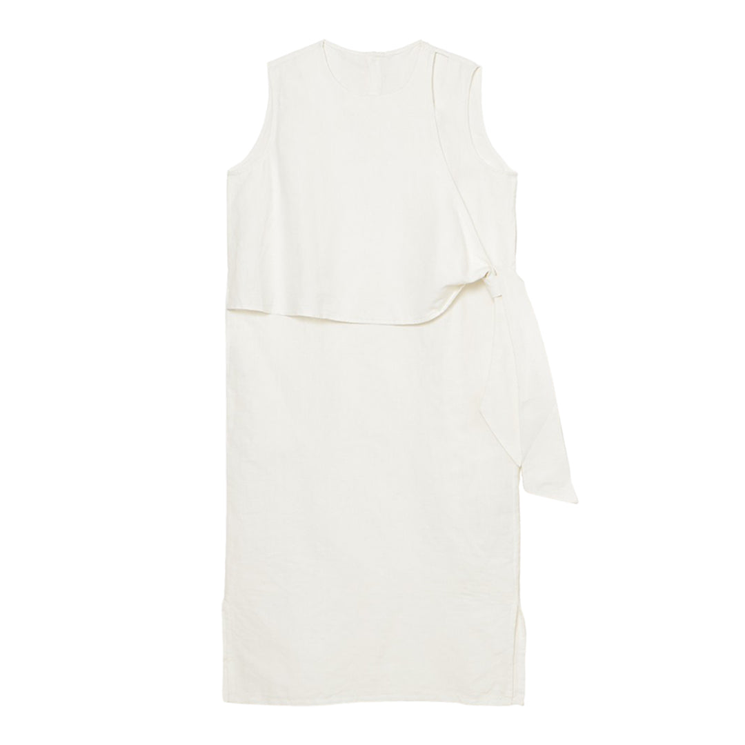 Sculpted Side Tie OP Linen Khadi