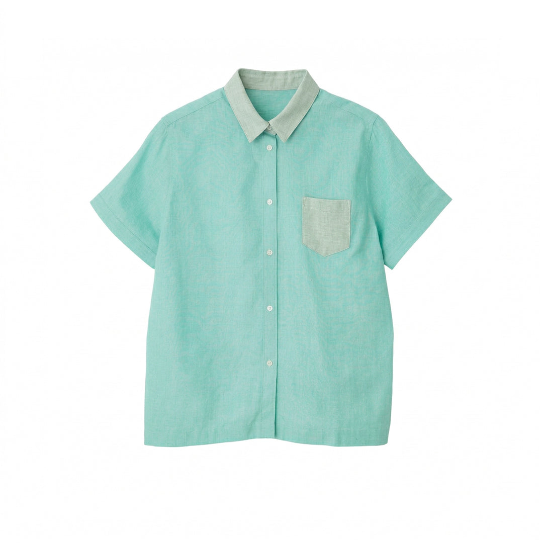 Saigo no Short-SL Patchwork Shirt