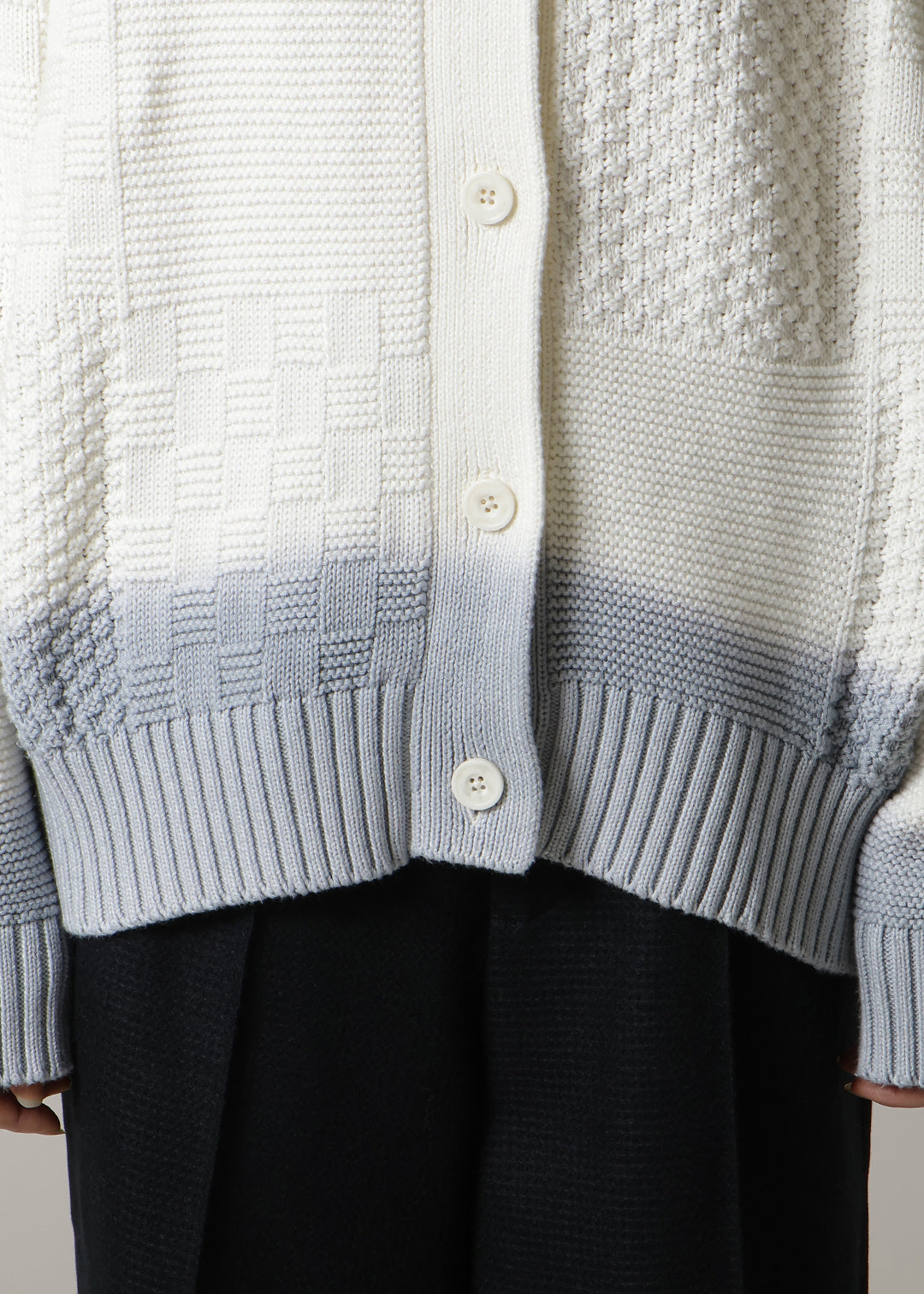 Cotton Overdyed Gradation Cardigan