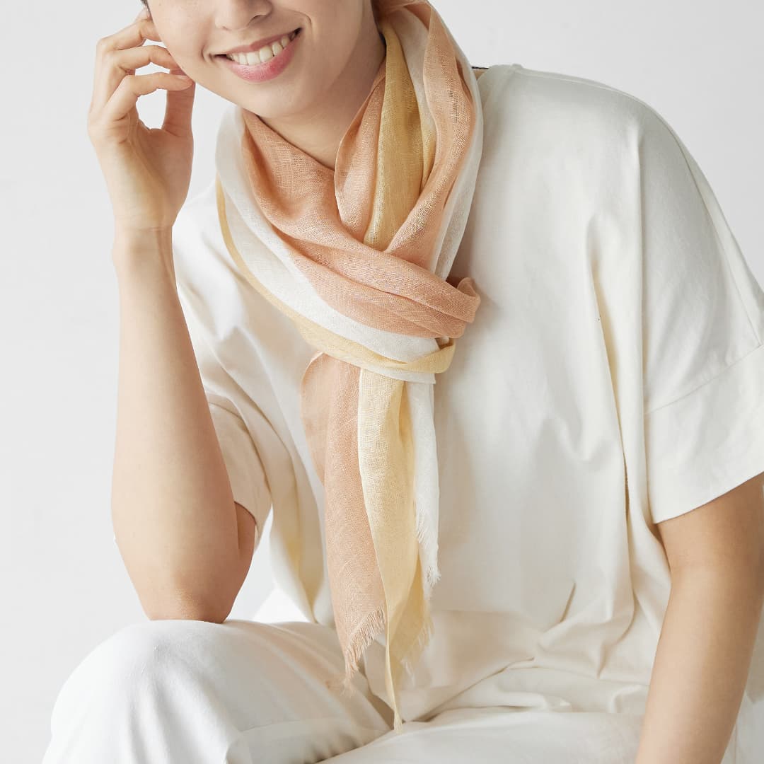 【MAISON DE VACANCES】Linen Stole