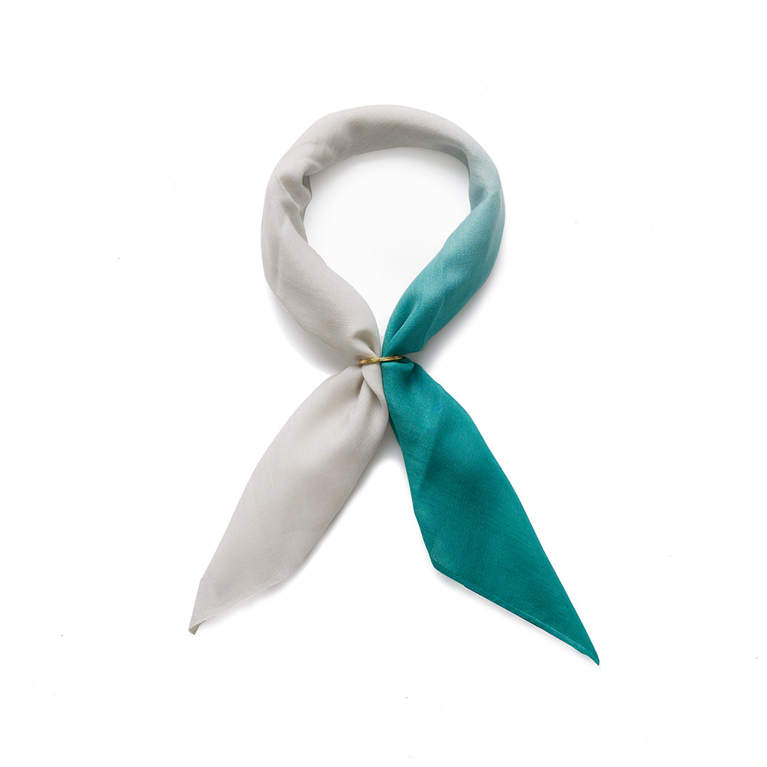 Cashmere Silk Scarf with Ring