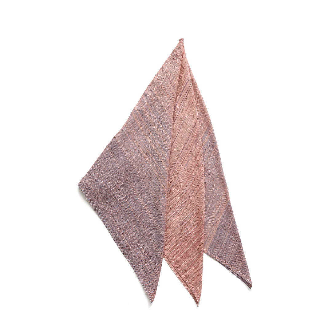 Ikat Multicolor Silk Scarf w/ Ring