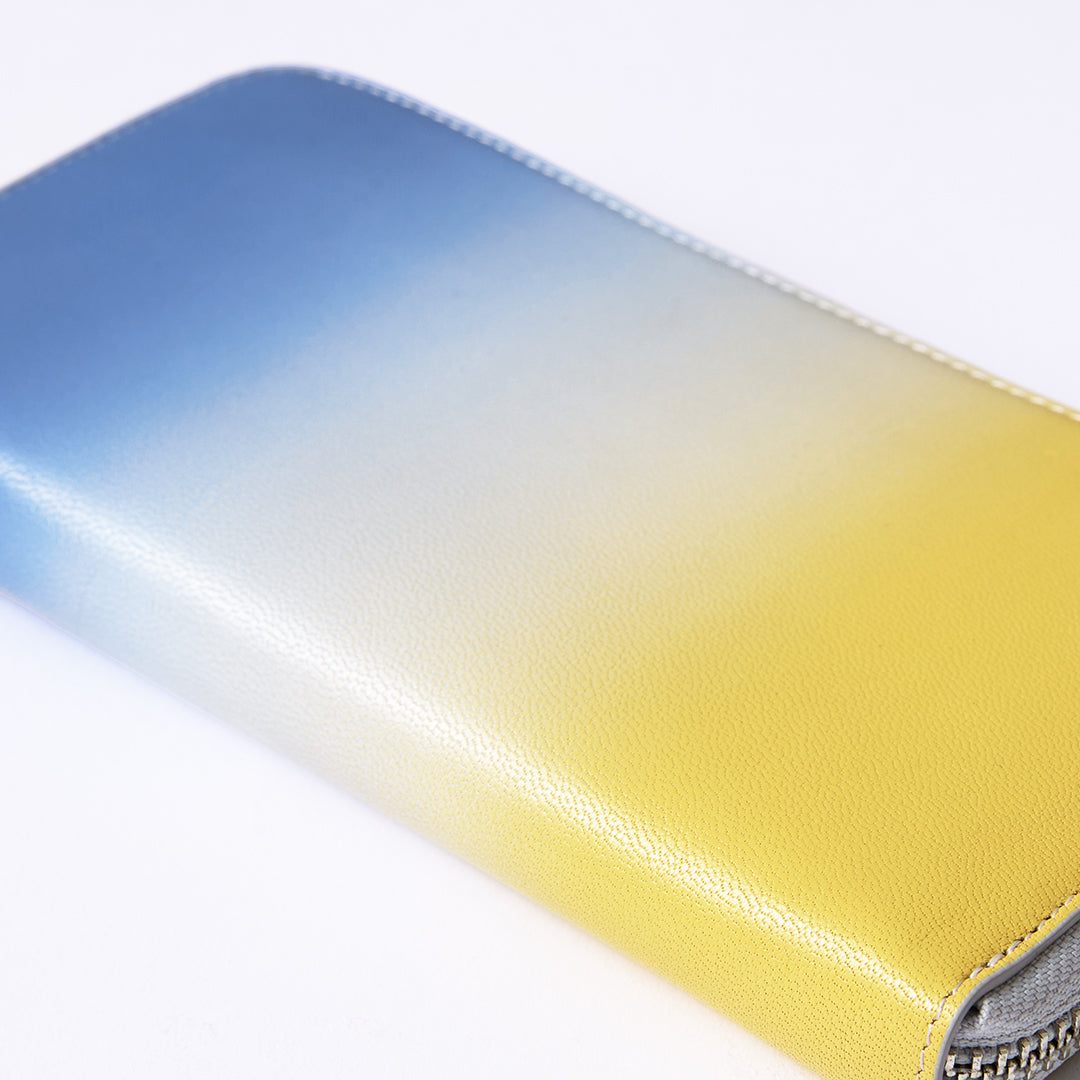 Irodori Tri-color Round Long Wallet