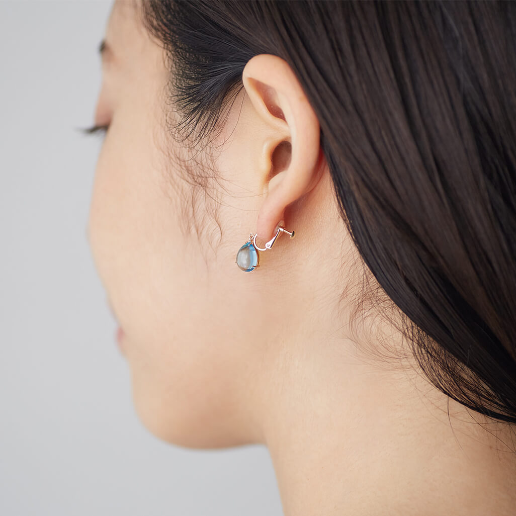 ネジバネ式イヤリングパーツ(K10ゴールド)