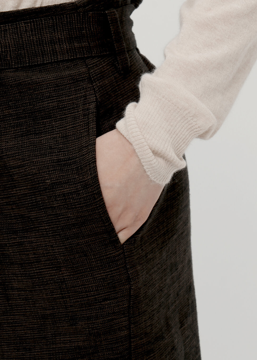 Oxford Khadi Mini Wrap Skirt