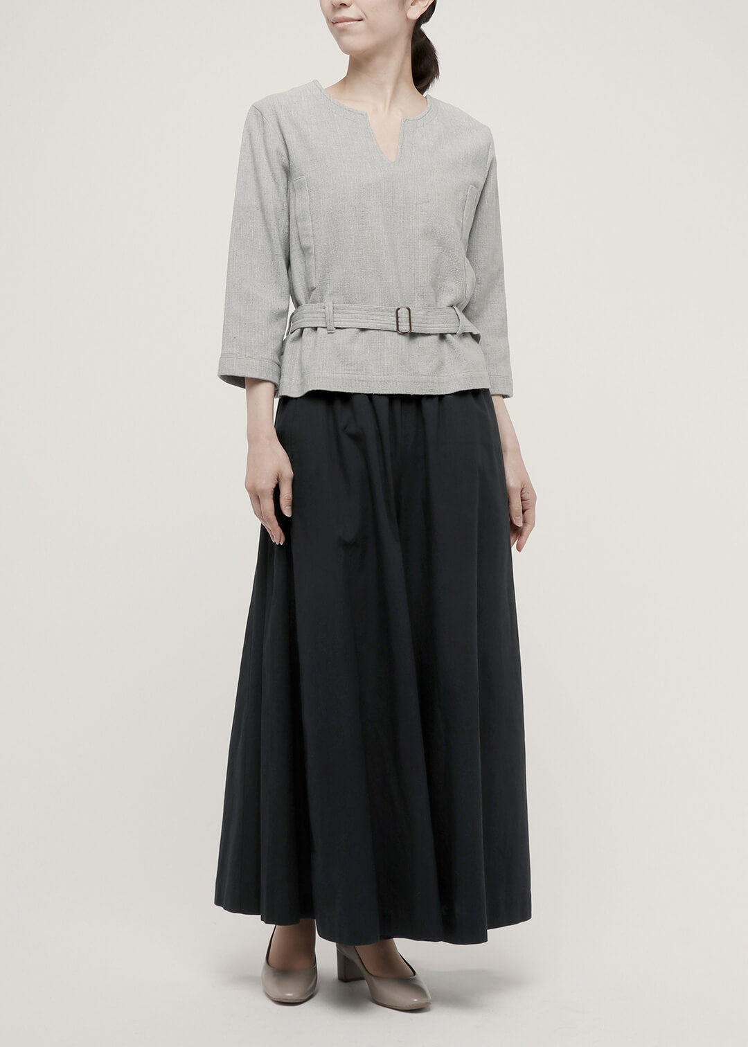 Oxford Khadi Waist Mark Pullover