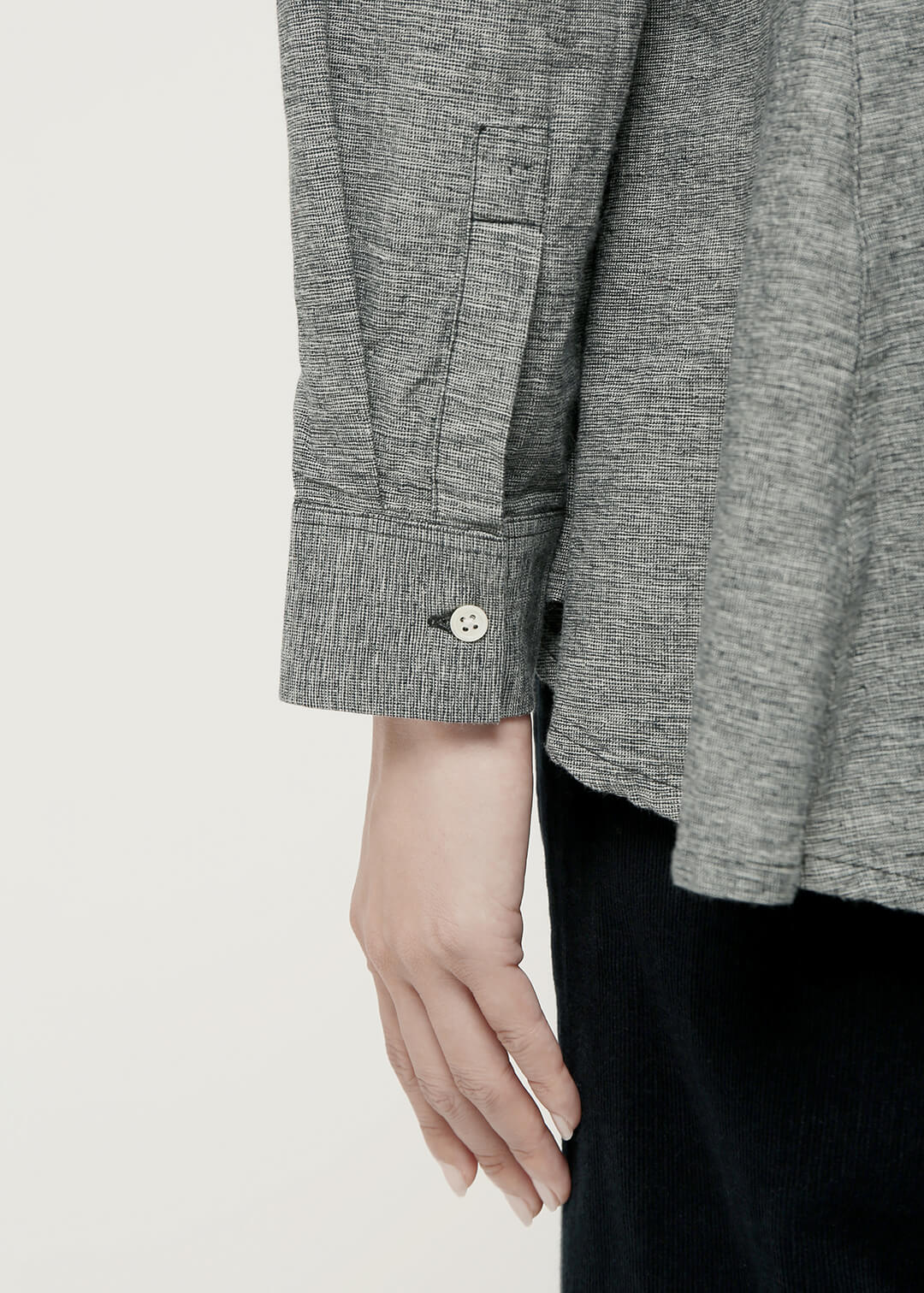 Summer Oxford Godet Blouse