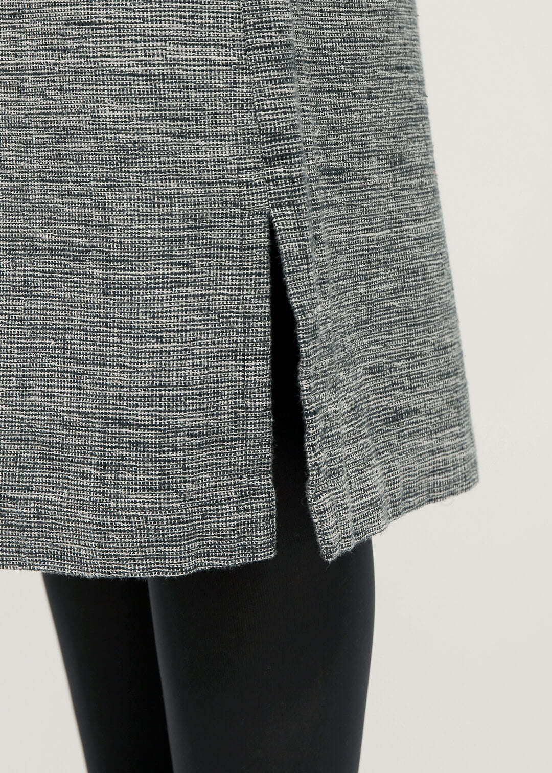 Oxford Khadi Side Slit Skirt