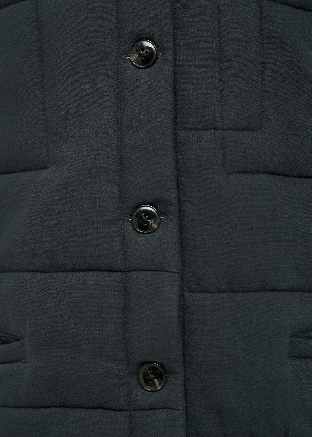 56dt Khadi Geometric Quilted Coat