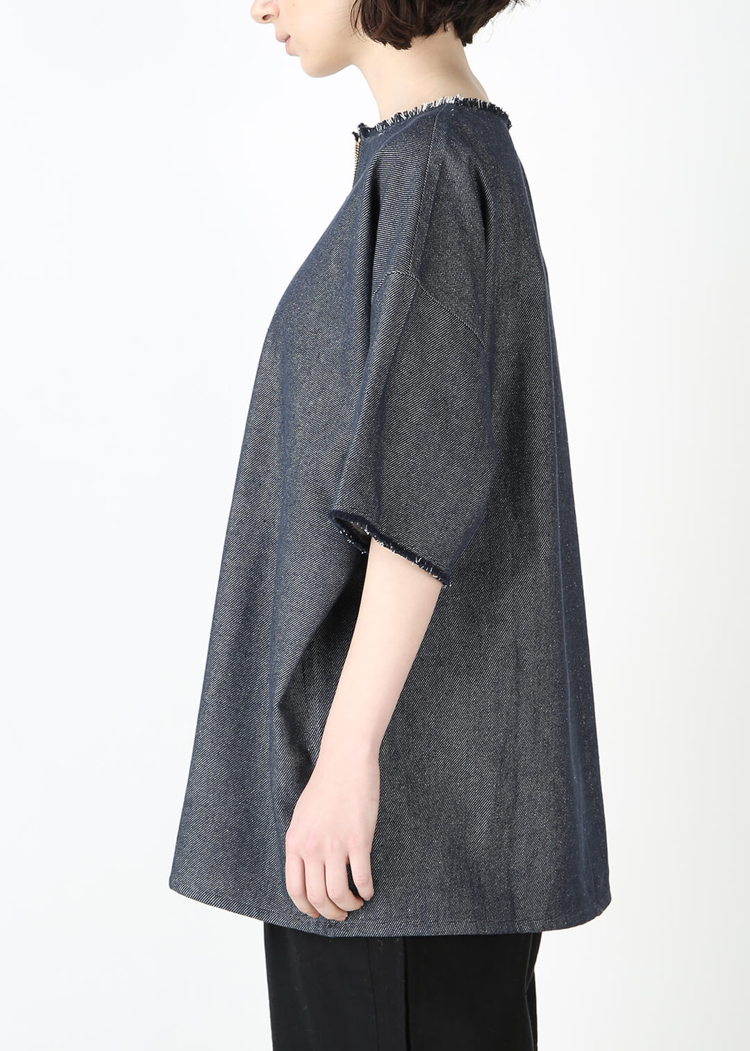 Rinne Zip-up Tops Recycled Denim