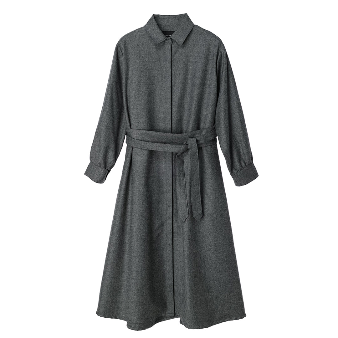 Kaname Flare Coat Royal soft