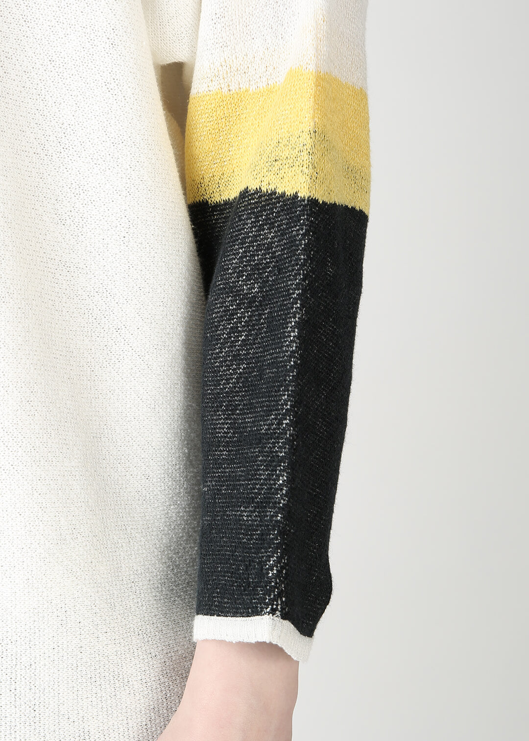 Kirie Jacquard Sweater 12gg Linen