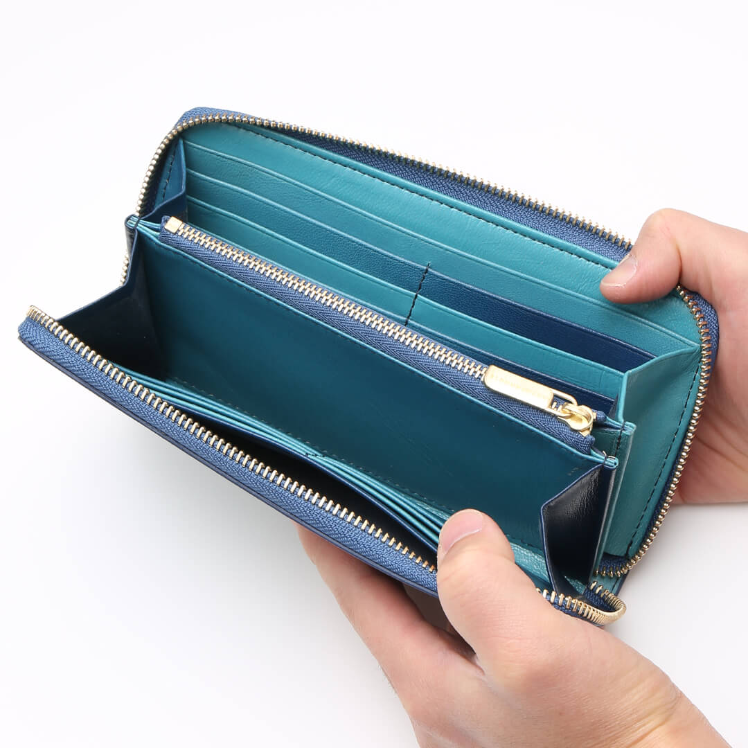 Irodori Round Long Wallet