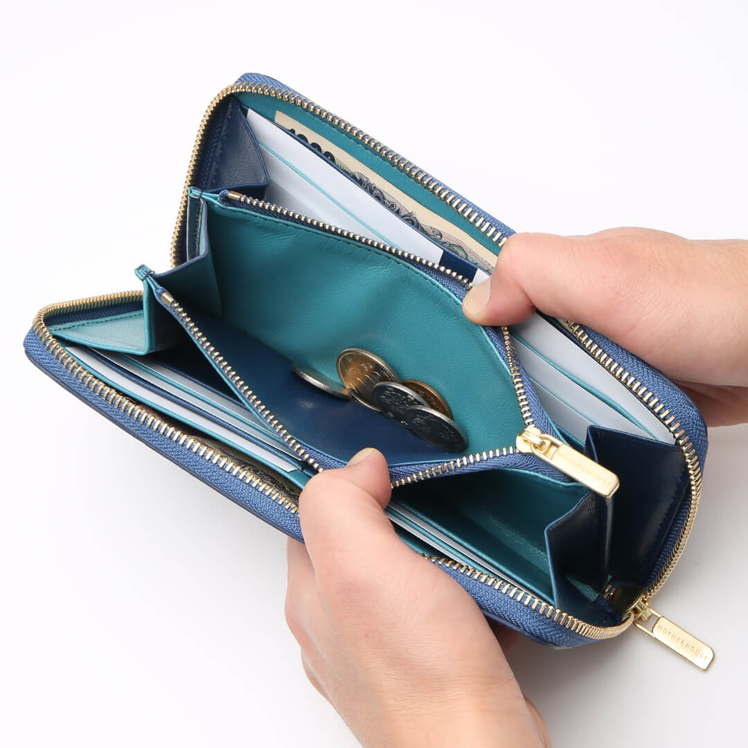 Irodori Round Long Wallet