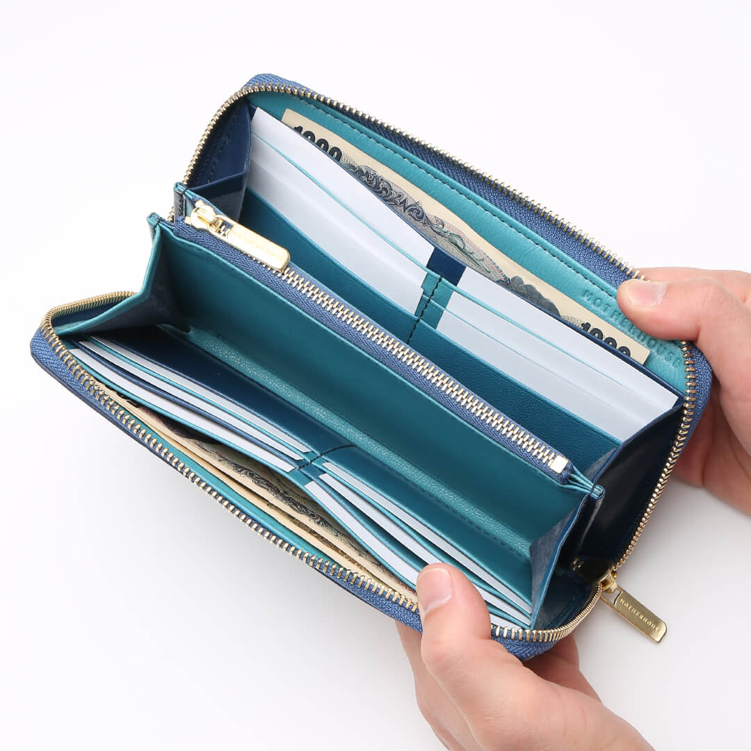 Irodori Round Long Wallet