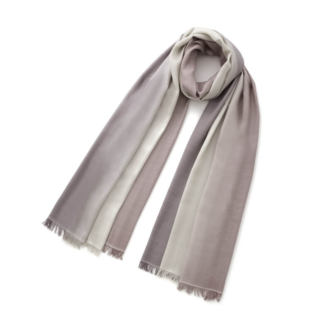 Tricolor Fine Silk Stole