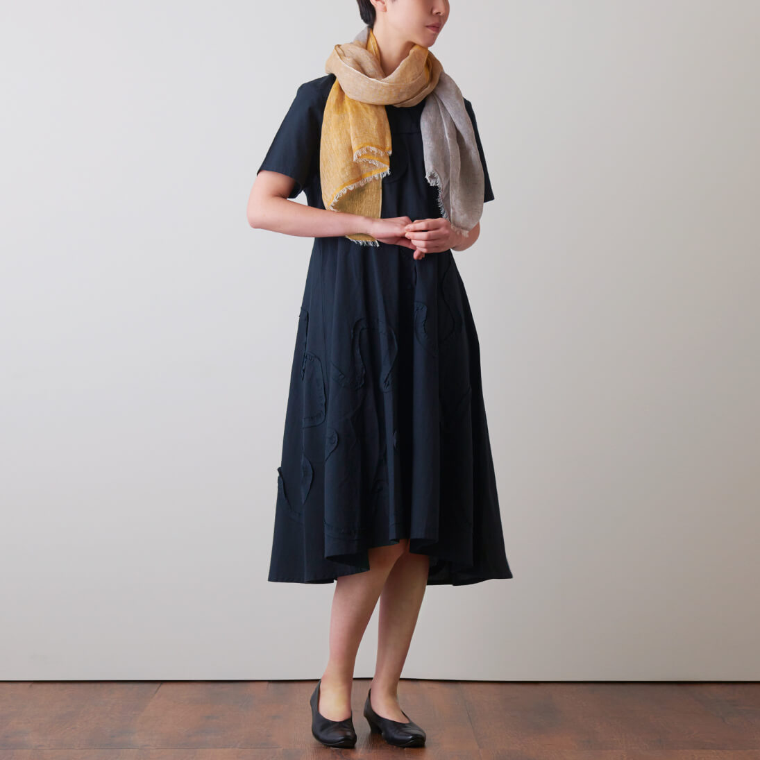 Linen Mix Color Stole