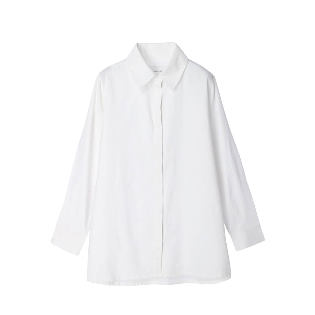 Kaname Big Collar Shirt 150tw Khadi