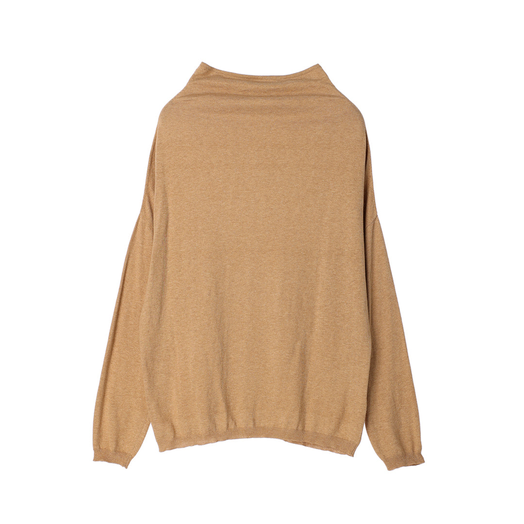 Sarari High Neck Knit 14gg Cotton