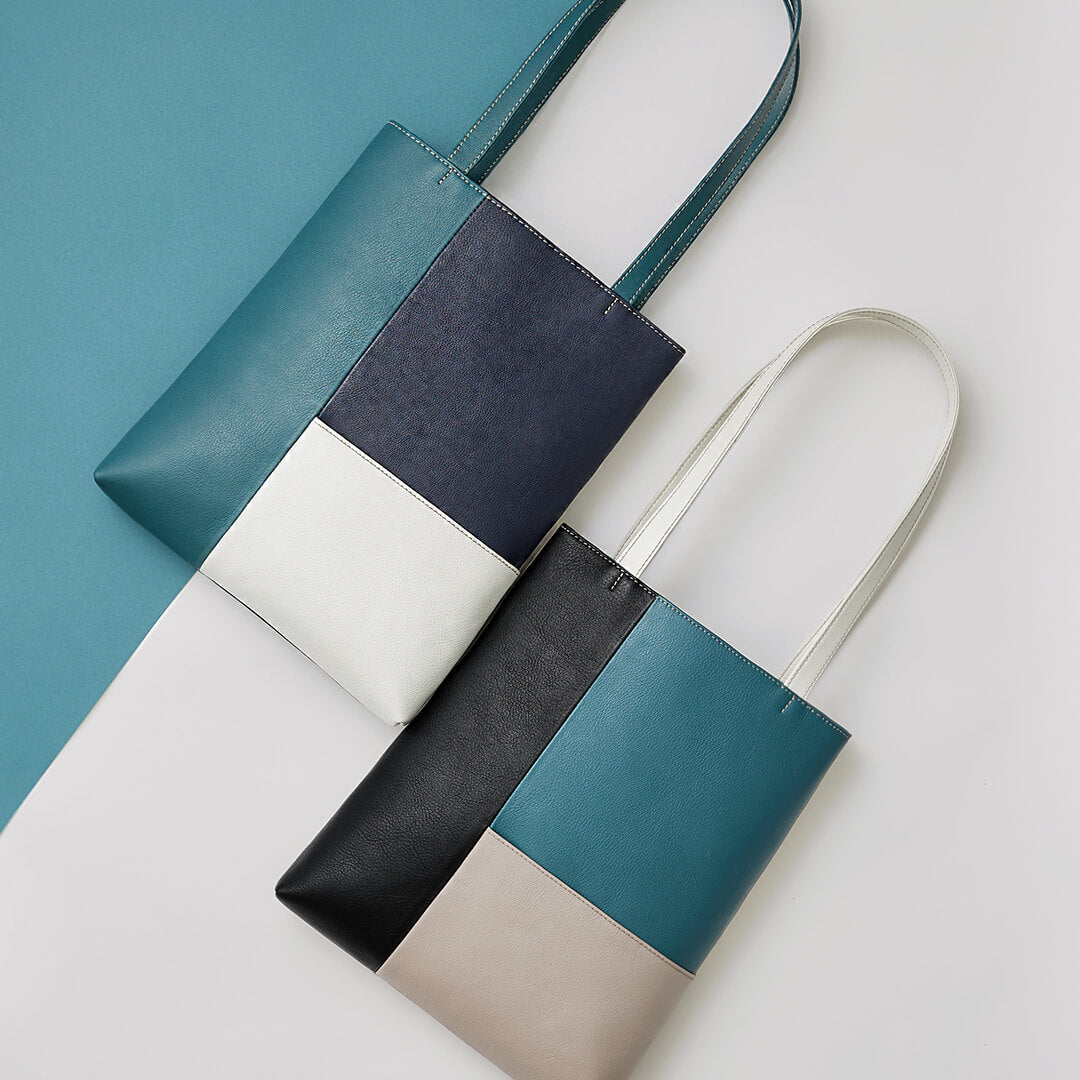 50代女性に人気の品よく持てる名作トートバッグは、マザーハウスのリンネ ブロック トート