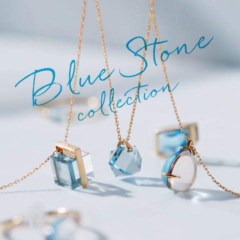 まばゆい日差しに映えるブルーコレクション