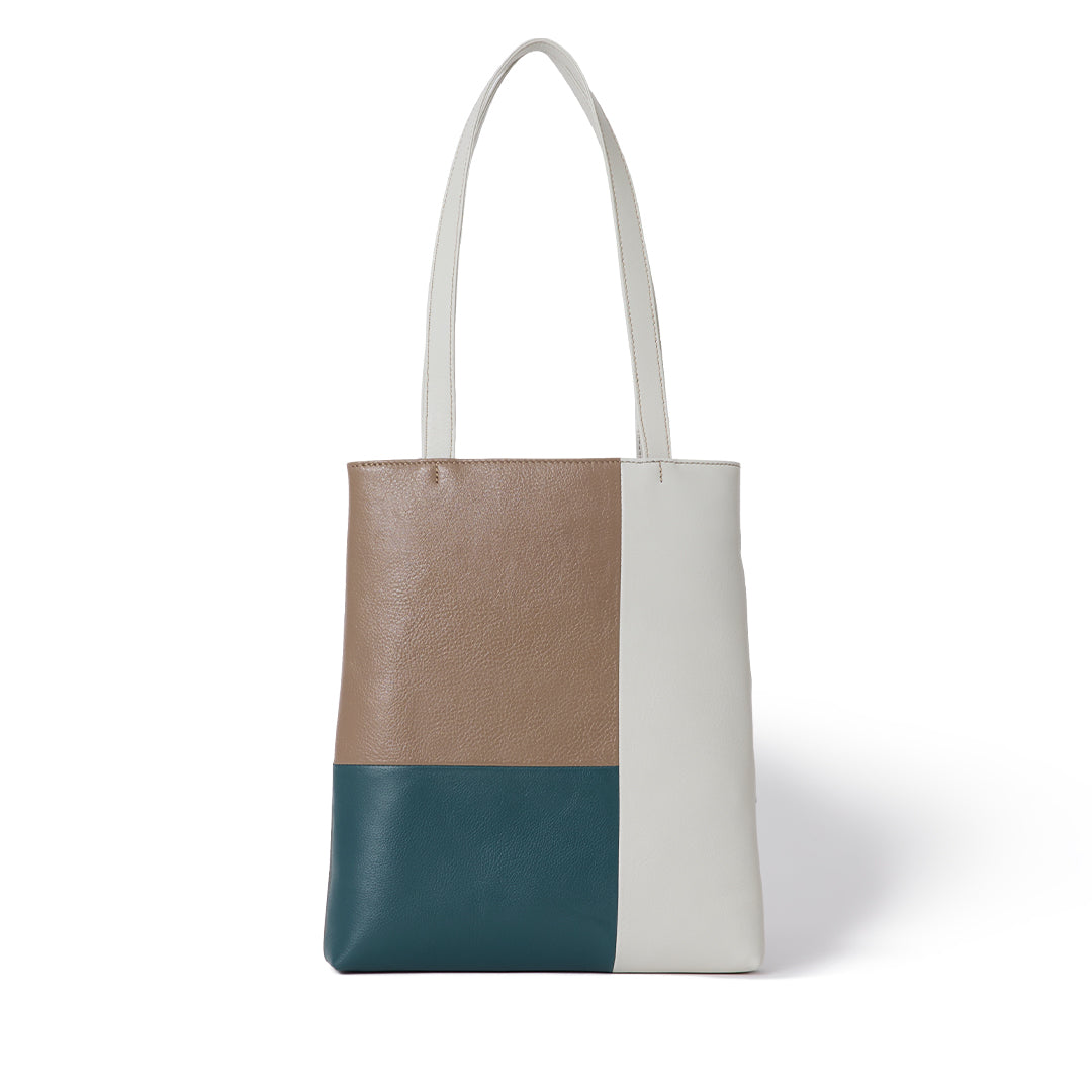 まーくん　incarnationレザー トートバッグ ジッパー付き Rinne Block Tote – マザーハウス 公式サイト
