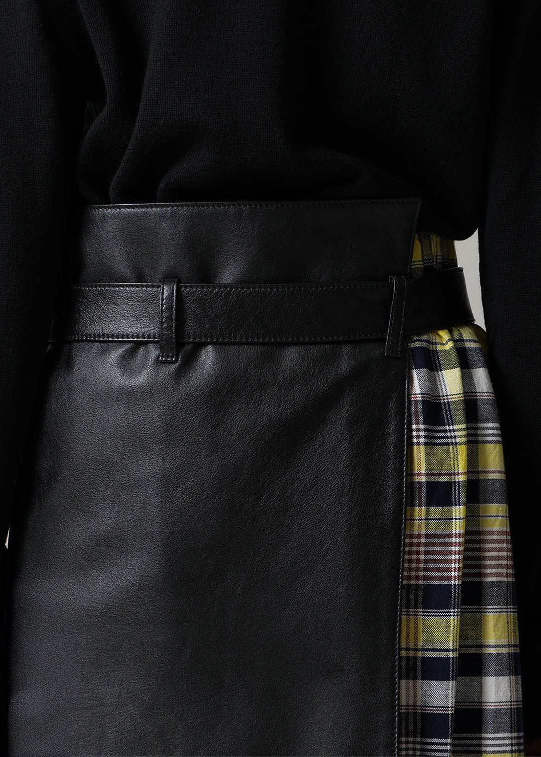 Obi Layered Leather Apron