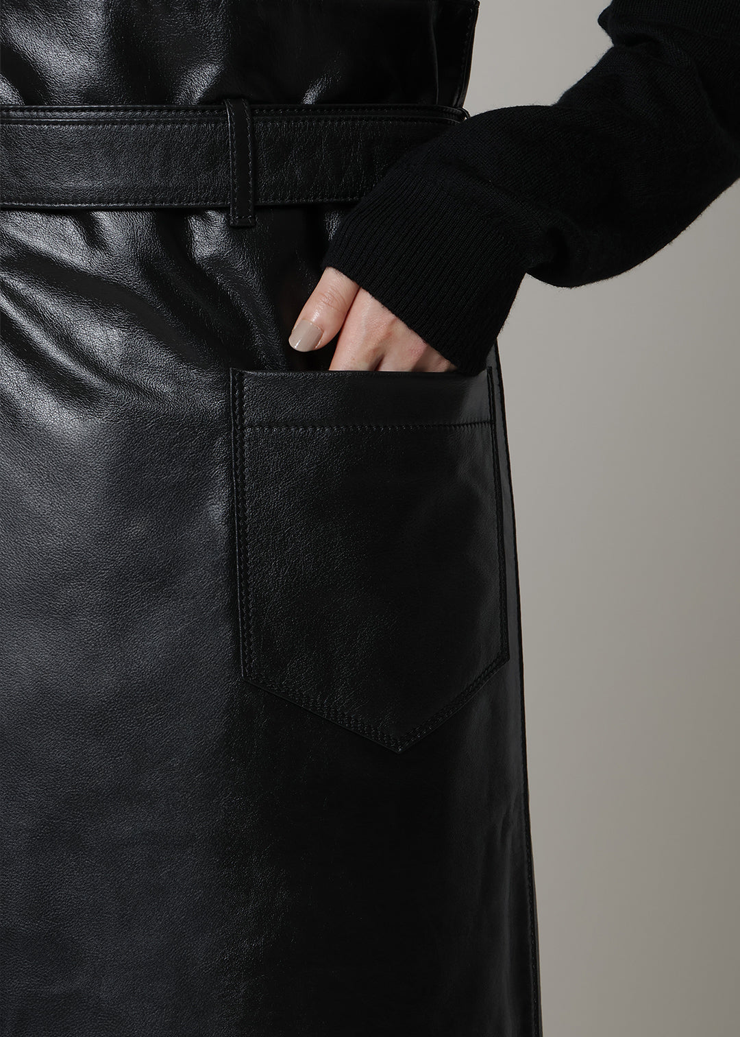 Obi Layered Leather Apron