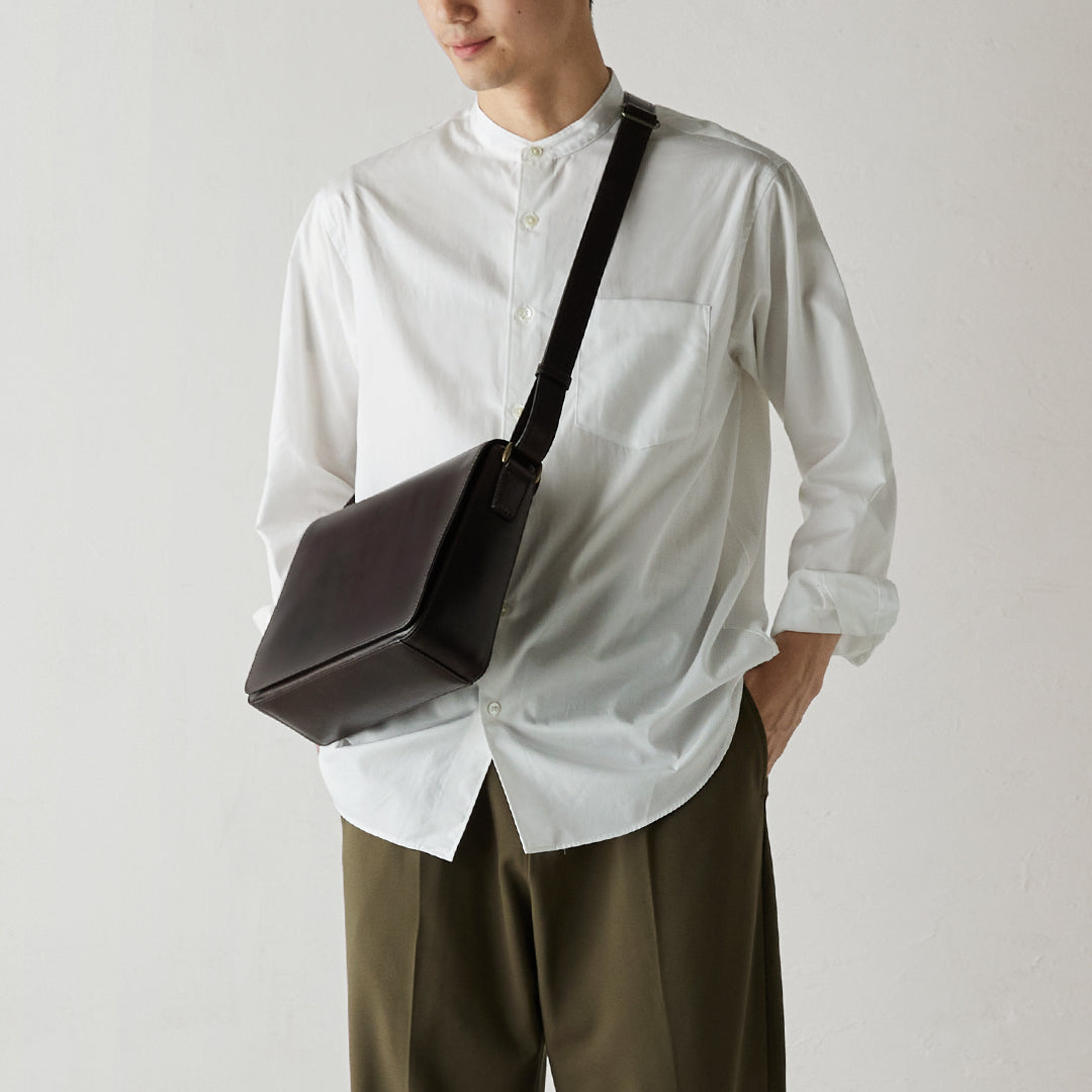 マザーハウス アンティークB5ショルダー ダークブラウン マザーハウス