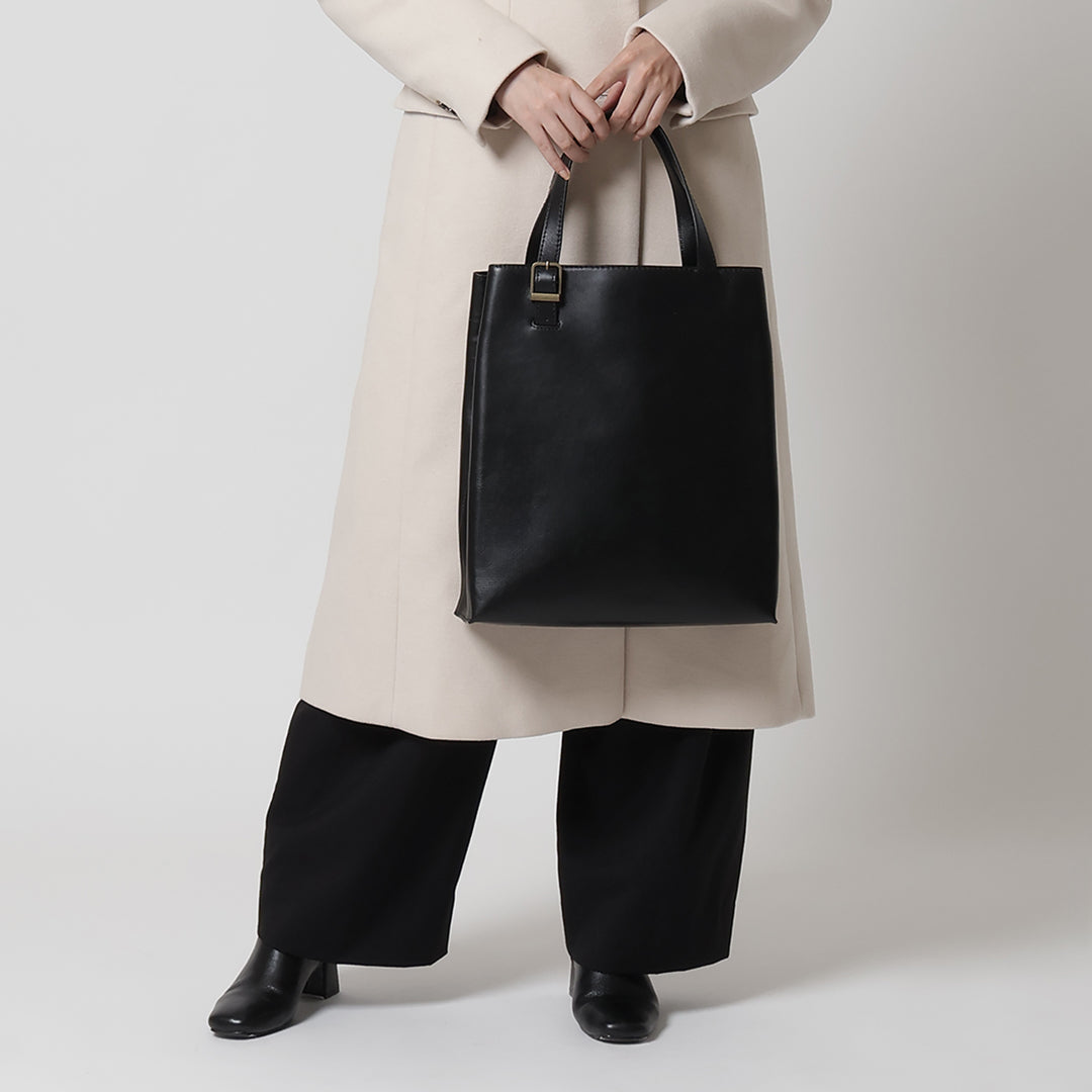 未使用級 MOTHERHOUSE ブライトVトート A4可 本革 レザー 黒 ✨良品✨