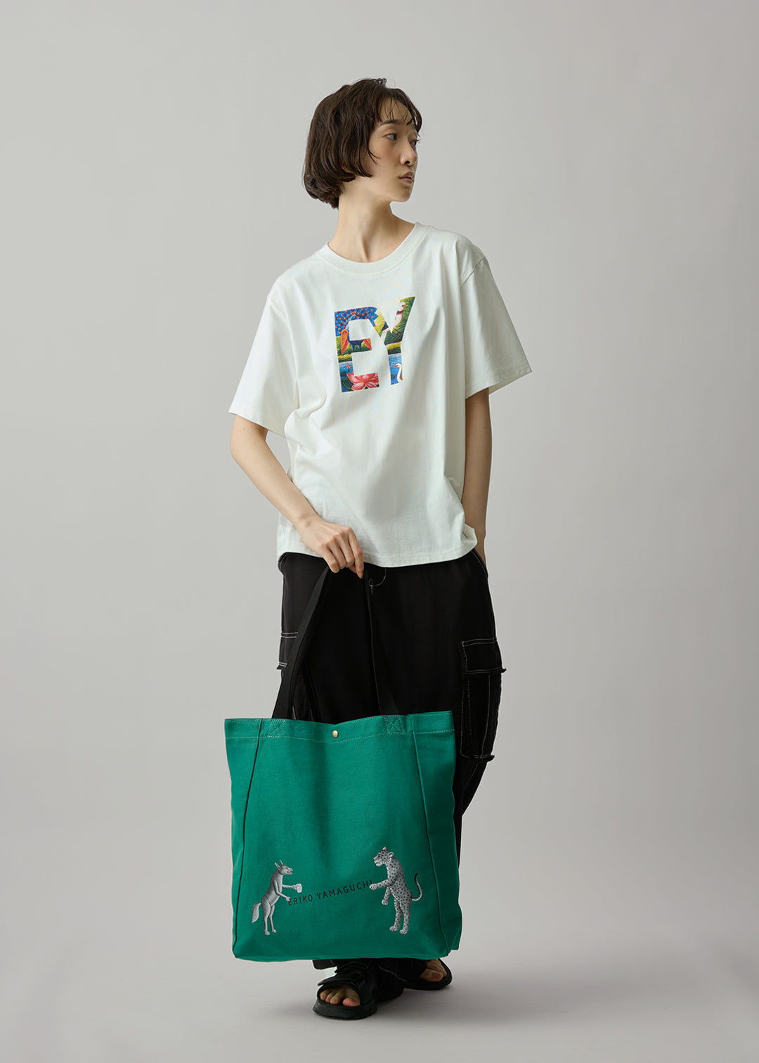 EY Print Tote (wolf and tiger)