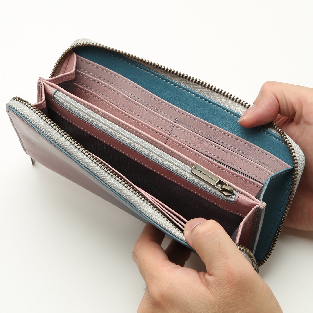 Irodori Round Long Wallet