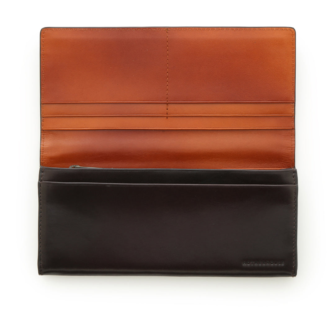 Bi-color Antique Long Wallet