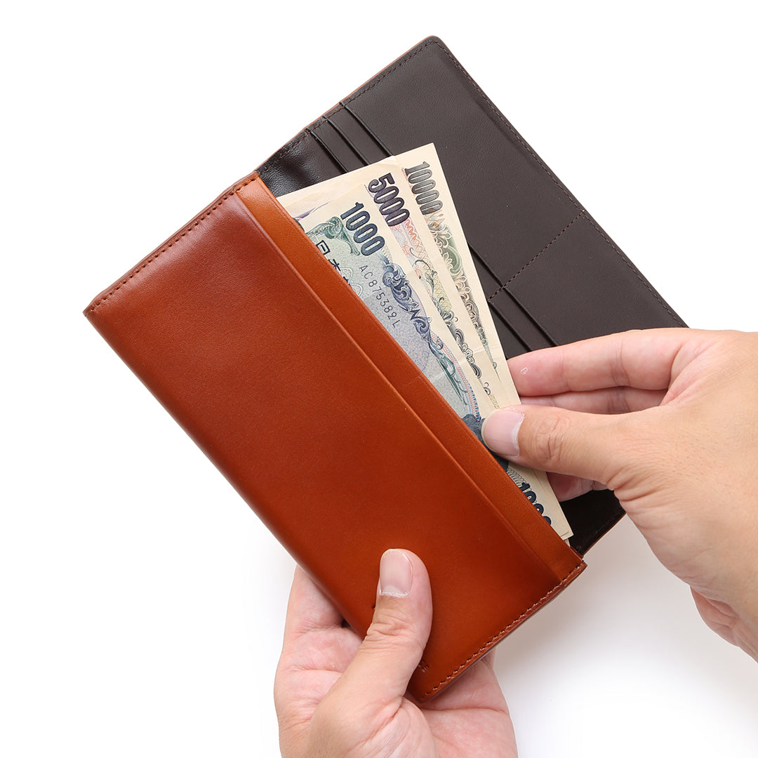 Bi-color Antique Long Wallet