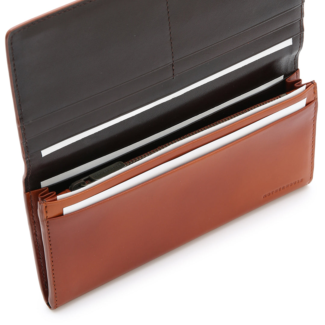 Bi-color Antique Long Wallet