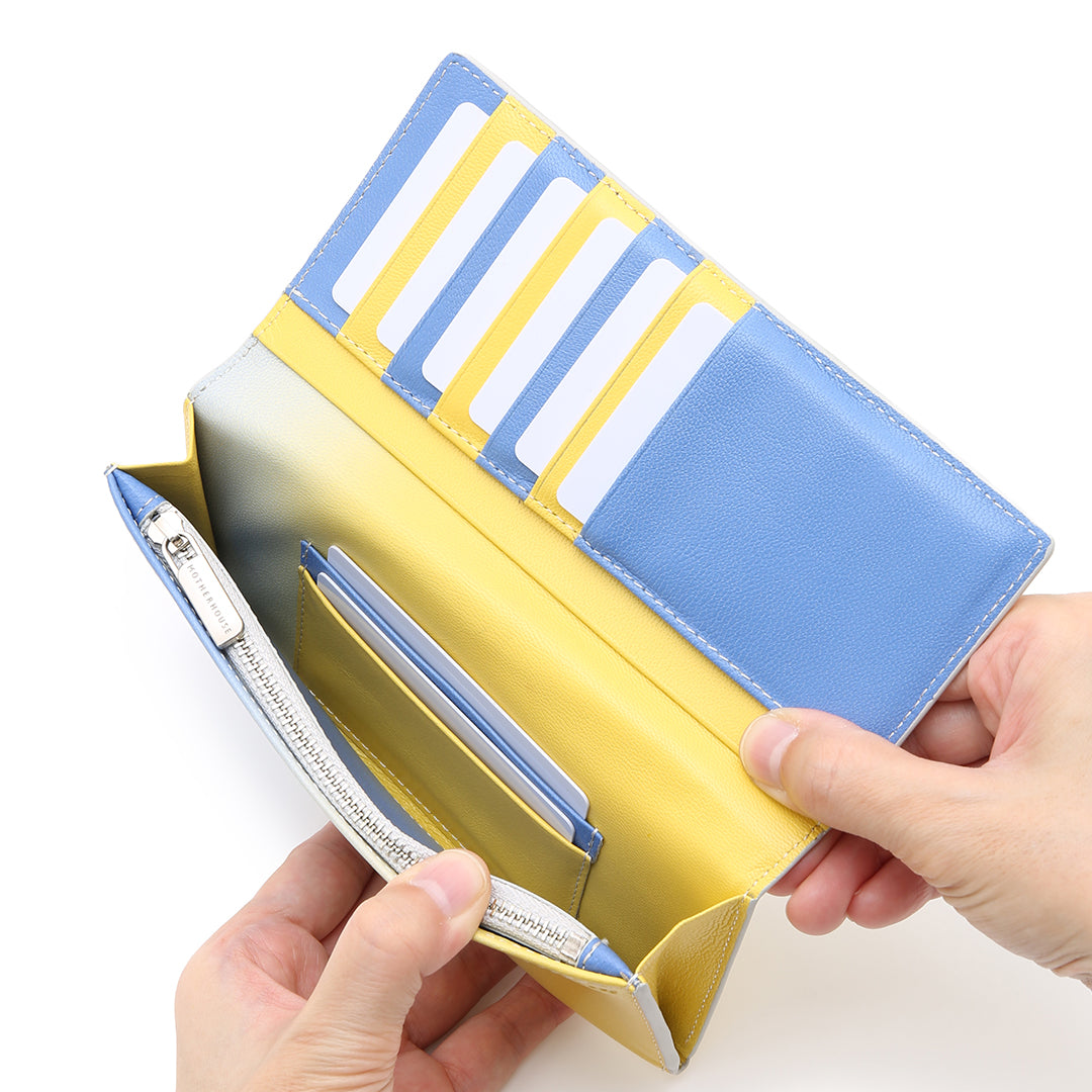 Irodori Tri-color Long Wallet