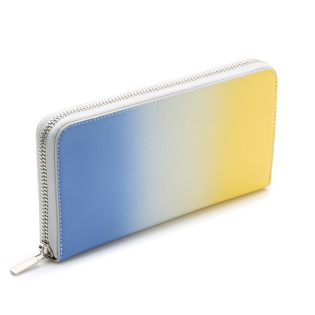 Irodori Tri-color Round Long Wallet
