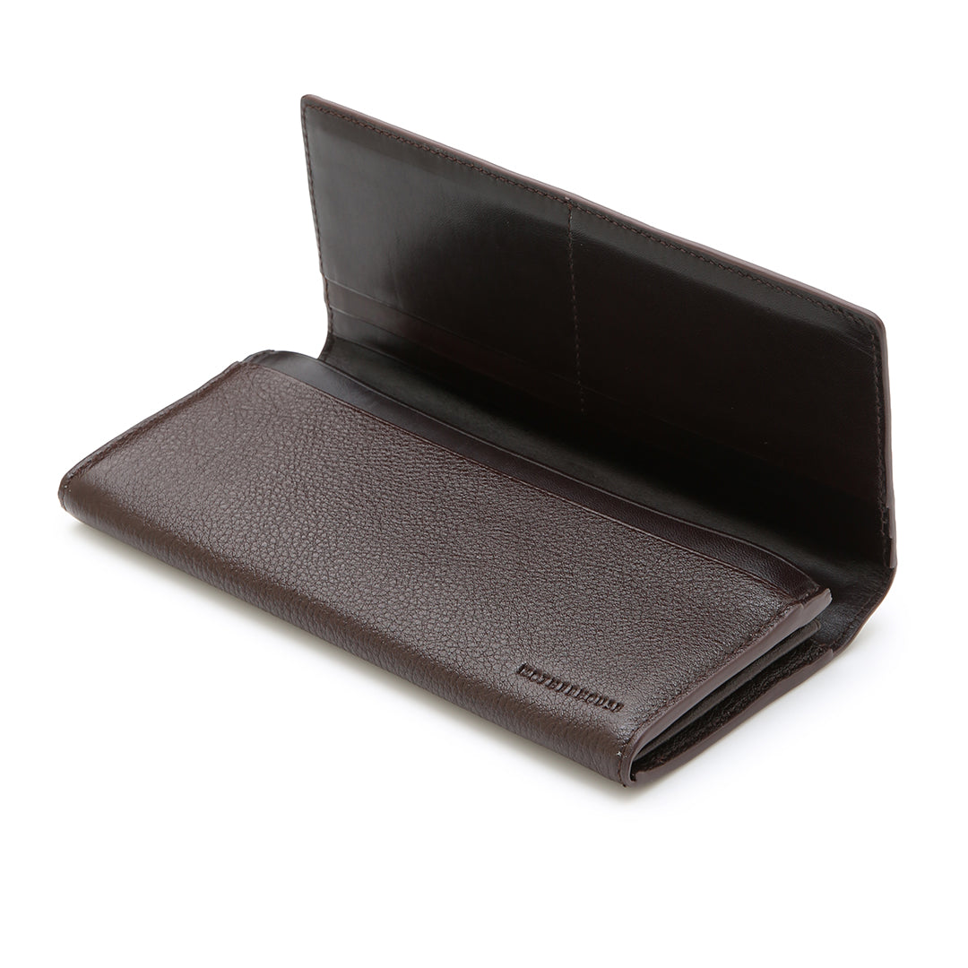 Dual Leather Long Wallet