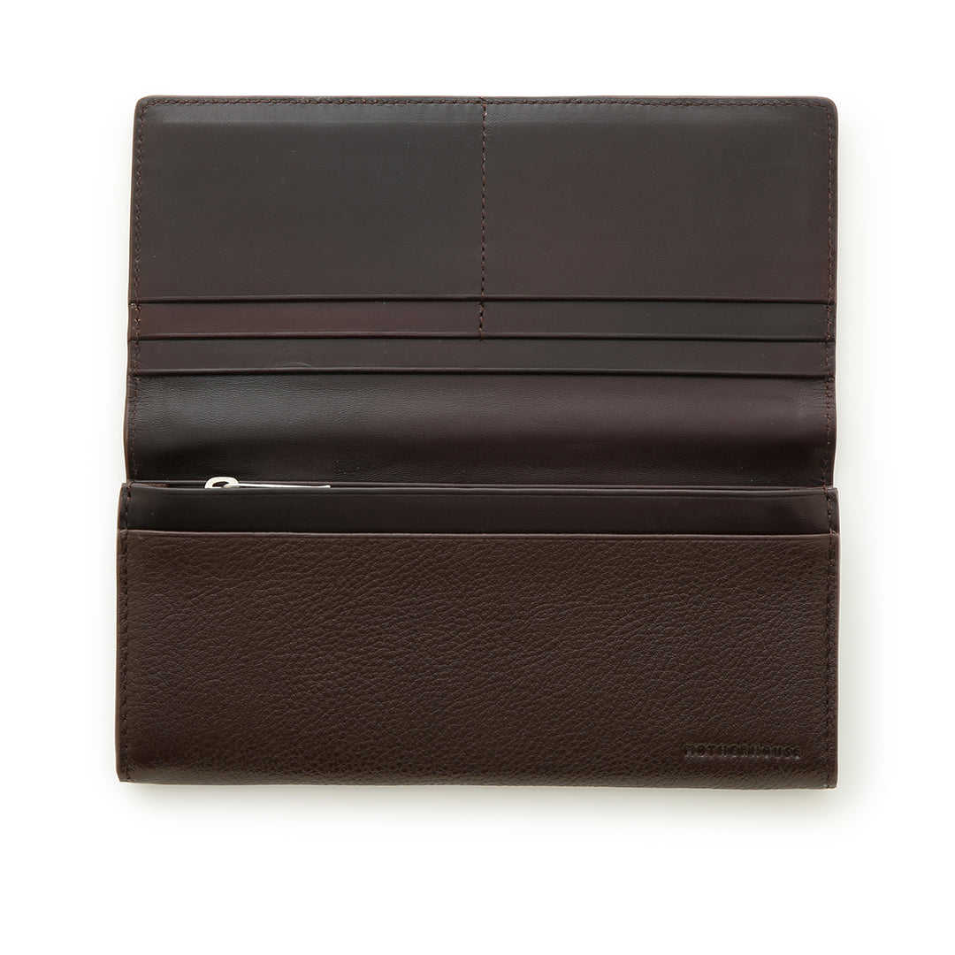 Dual Leather Long Wallet