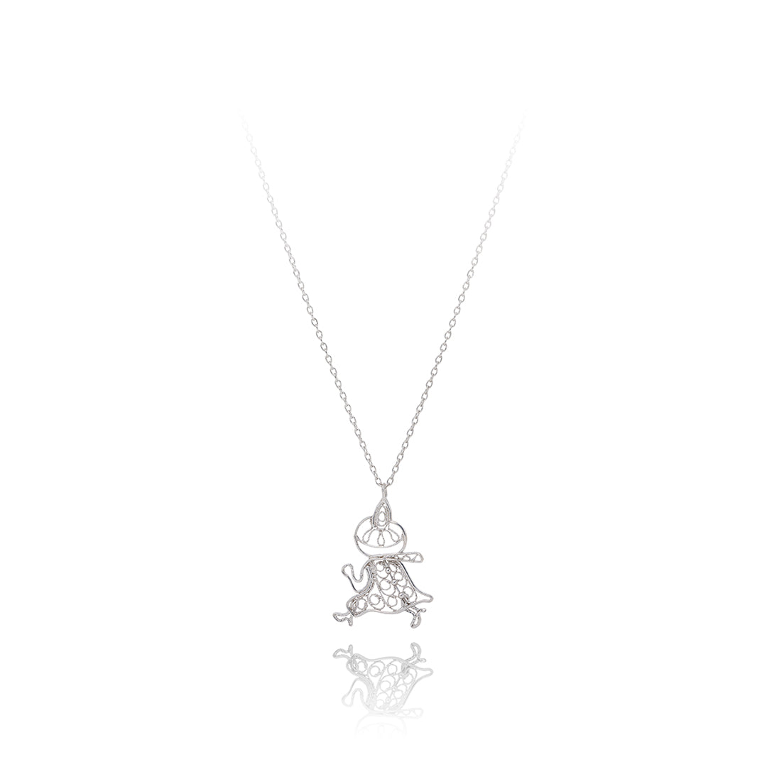 mau jewerly ネックレス PEARL&CHAIN NECKLACE 40cm(2JN1090)K10 ネックレス｜スター